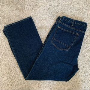 NWOT Arizona Bootcut Dark Wash 100% Cotton Jeans Mom Dad Denim